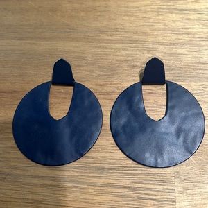 Kendra Scott Diane Statement Earrings Navy